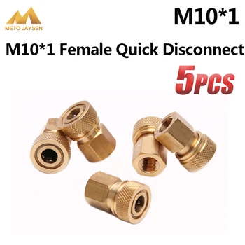 

Paintball PCP Airforce M10x1 Female Quick Disconnect Coupling Connector copper 8mm Fittings Socket 5pcs/set