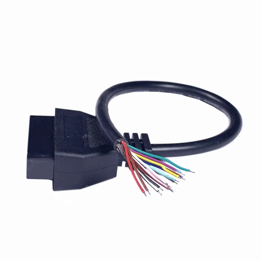 OBD 16 Pin Женский удлинитель открытый кабель адаптер для ELM327 OBDII EOBD ODB2 2 открытие