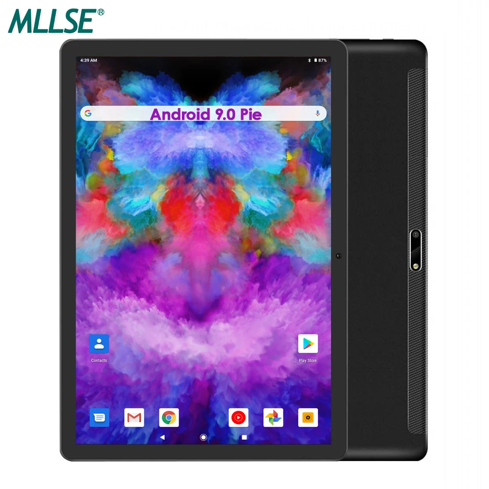 Планшет Google Android 9 10 дюймов 32 ГБ eMMC 5 Мп двойная камера 1280*800 HD IPS дисплей Wi Fi Bluetooth