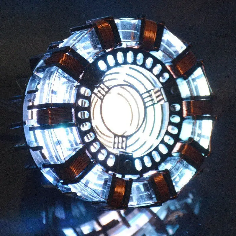 Железный человек, светодиодный,, MK1, реактор, светодиодный, Tony Stark, светильник в виде сердца, украшение стола для Мстителей, косплей, коллекция, броня - Цвет: ordinary edition