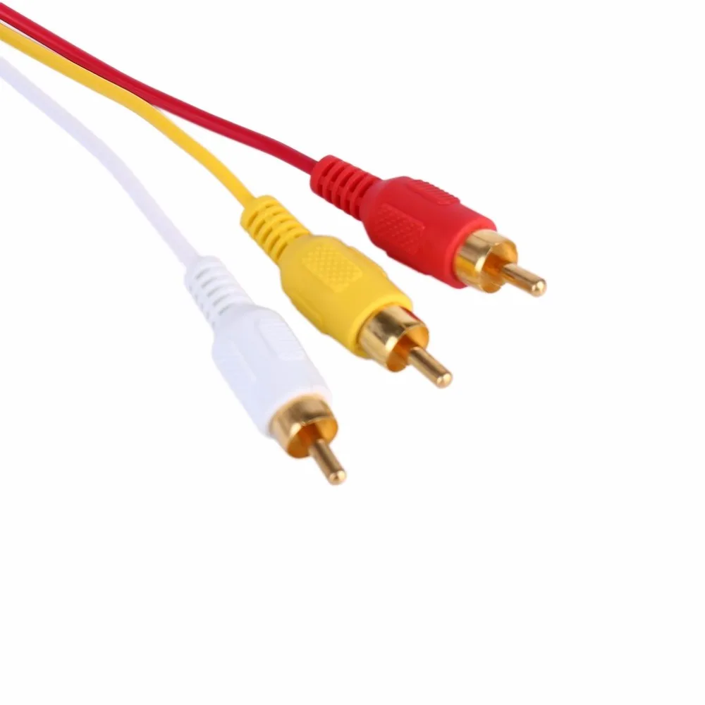 Силовые шнуры и удлинители высокое качество до 3 RCA 1,5 м кабель Мужской адаптер конвертер кабель для HDTV