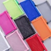 1 Pcs Transparent Grid Zipper Pen Bag Pencil Case Storage Package For Girls Korean Stationery School Supplies School Student ► Photo 3/6