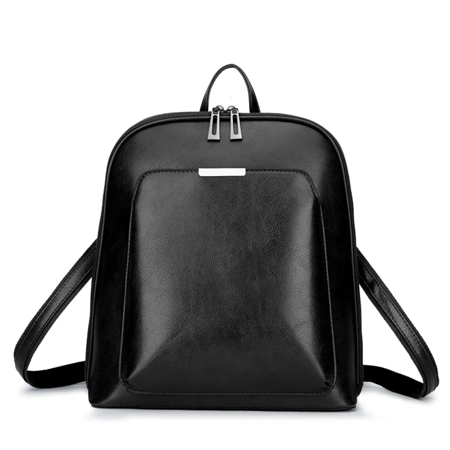 2018 Women Backpack high quality PU Leather  Fashion Backpacks Female Feminine Casual Large Capacity Vintage Shoulder Bags