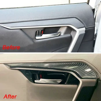 

Car Door Handle Trim Auto Interior Cover For Toyota RAV4 2019-2020 Parts
