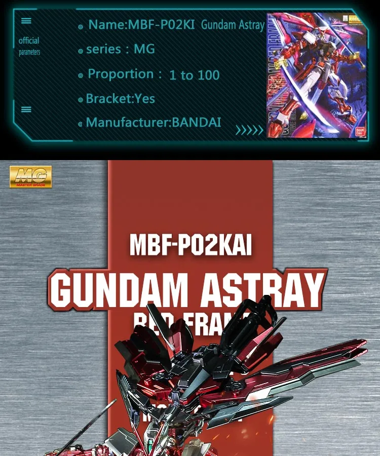 BANDAI MG 1/100 MBF-P03D Gundam Astray синий рамки D игрушки Фигурки Тип металлический раскраска потерянный до Heterodox серии