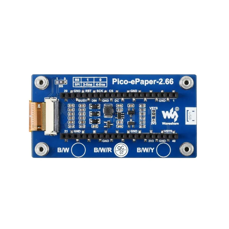 2.66 ġ E- E-Ink ÷  (B),    296  152 ȼ, //ȭƮ, SPI ̽