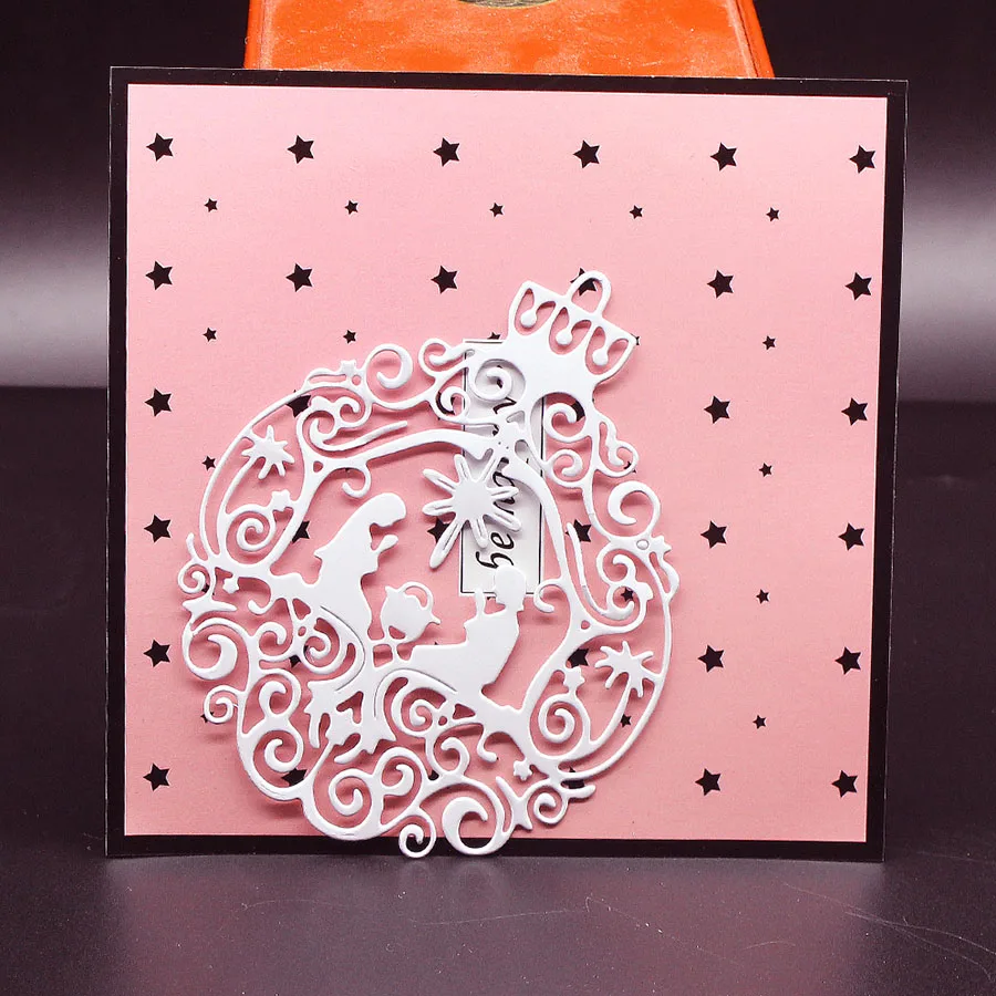 

Circular lantern metal cutting dies mold Oriental New Year Lantern Scrapbook paper craft knife mould blade punch stencils die