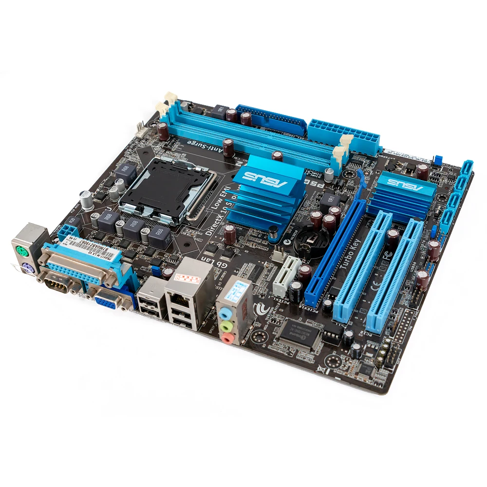 Asus P5G41T-M LX V2 настольная материнская плата G41 розетка LGA 775 для Core 2 Duo DDR3 8G SATA2 VGA uATX оригинальная б/у материнская плата