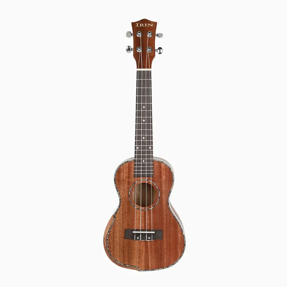 Ukulele IRIN 23 Inch Full Mahogany Ukulele Arm Guard 4 Strings Hawaiian Small Guitar Ukelele With Bag Set of Accessories - Цвет: Ukulele
