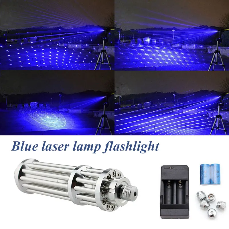 

Laser Flashlight Flashlight High Power Small 5 Heads Beam Blue