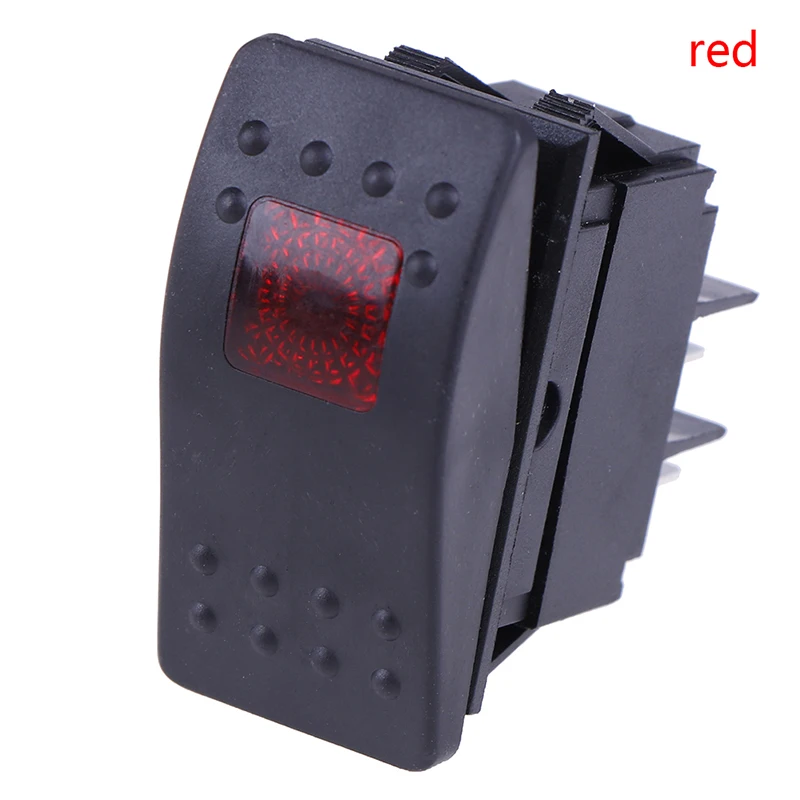 RONSHIN 4pcs/set Universal Car Fog Light Rocker Switch Led Dashboard 4pin 12v 35a Switch Kit