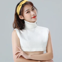 23 Styles Warm Elastic Windproof Detachable Knitted Fake Collar Men Women Winter Cycling Sweater Shirt Dress Vest Scarf