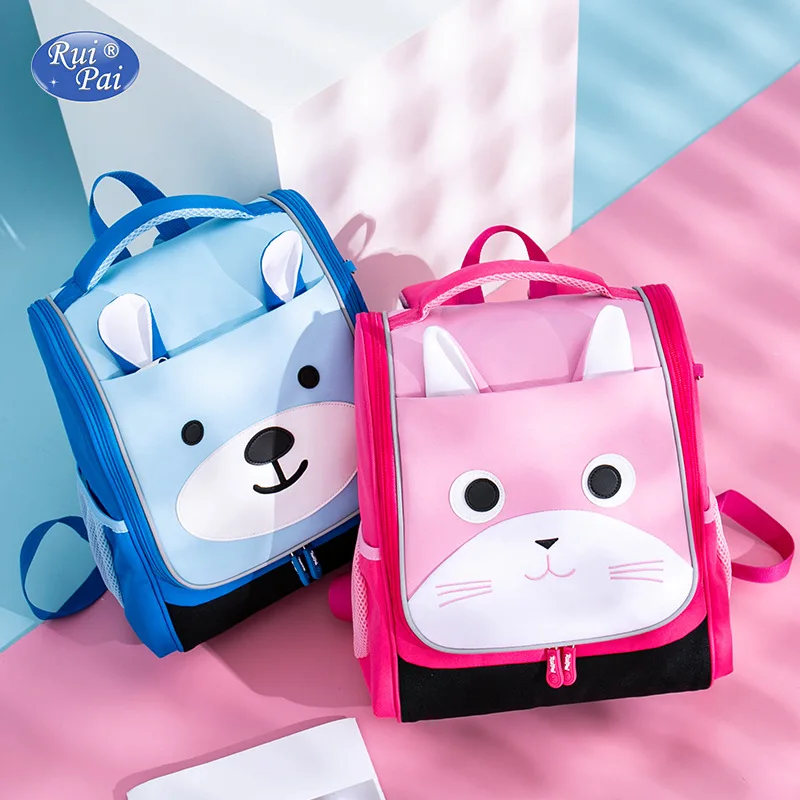 

Rui pai Cute Kindergarten Bag Cartoon Spine-Burden Relieving Children Backpack Large Capacity Primary School STUDENT'S School Ba