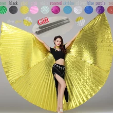 Высокое качество египетские Isis крылья для танца живота аксессуары для танца крылья распродажа без палочки абсолютно новые 13 цветов