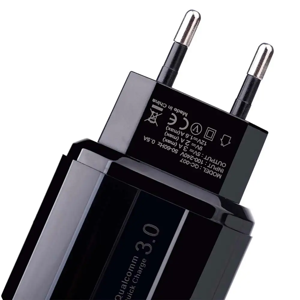 Быстрое зарядное устройство QC3.0 USB США ЕС универсальный мобильный телефон