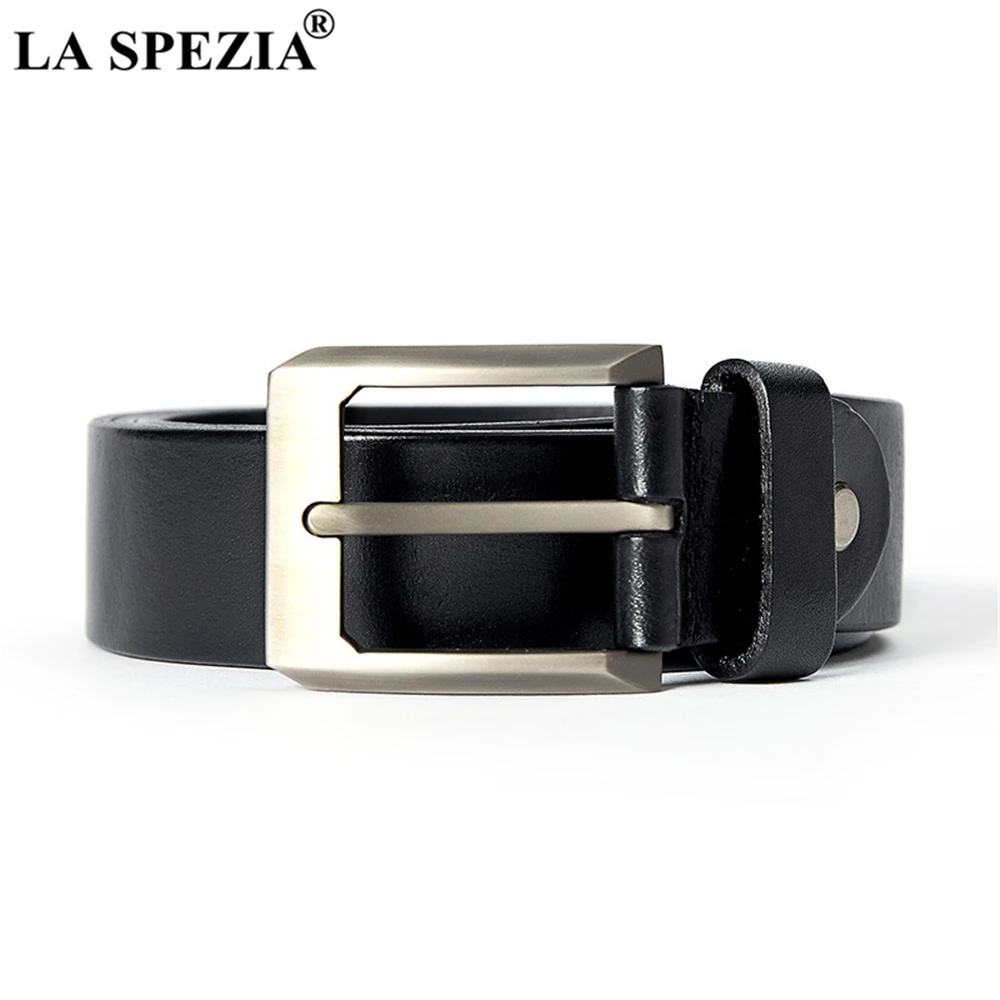 LA SPEZIA, натуральная кожа, мужской ремень, черный, настоящая кожа, итальянский, Воловья кожа, мужской ремень, высокое качество, Бизнес Стиль, Повседневный, с пряжкой, ремни
