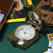 Открытый военный водонепроницаемый металлический оптический линзатический Прицельный чехол для компаса для наружного кемпинга Пешие прогулки альпинистские рюкзаки