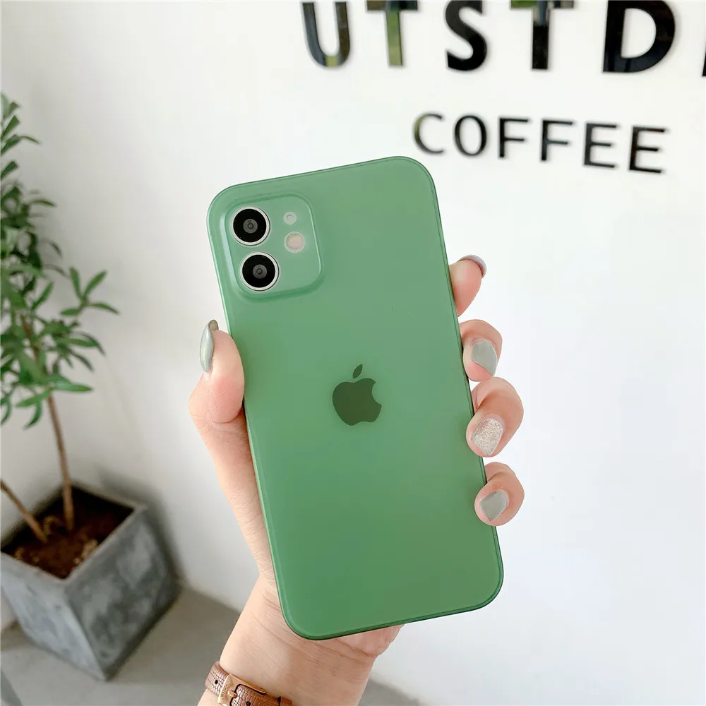 Ultra Thin Matte PP Case For iPhone 13 12 11 Pro Max XR X XS 6 7 8 Plus SE2 Mini Luxury Shockproof Slim Clear Hard Cover Fundas iphone 12 silicone case
