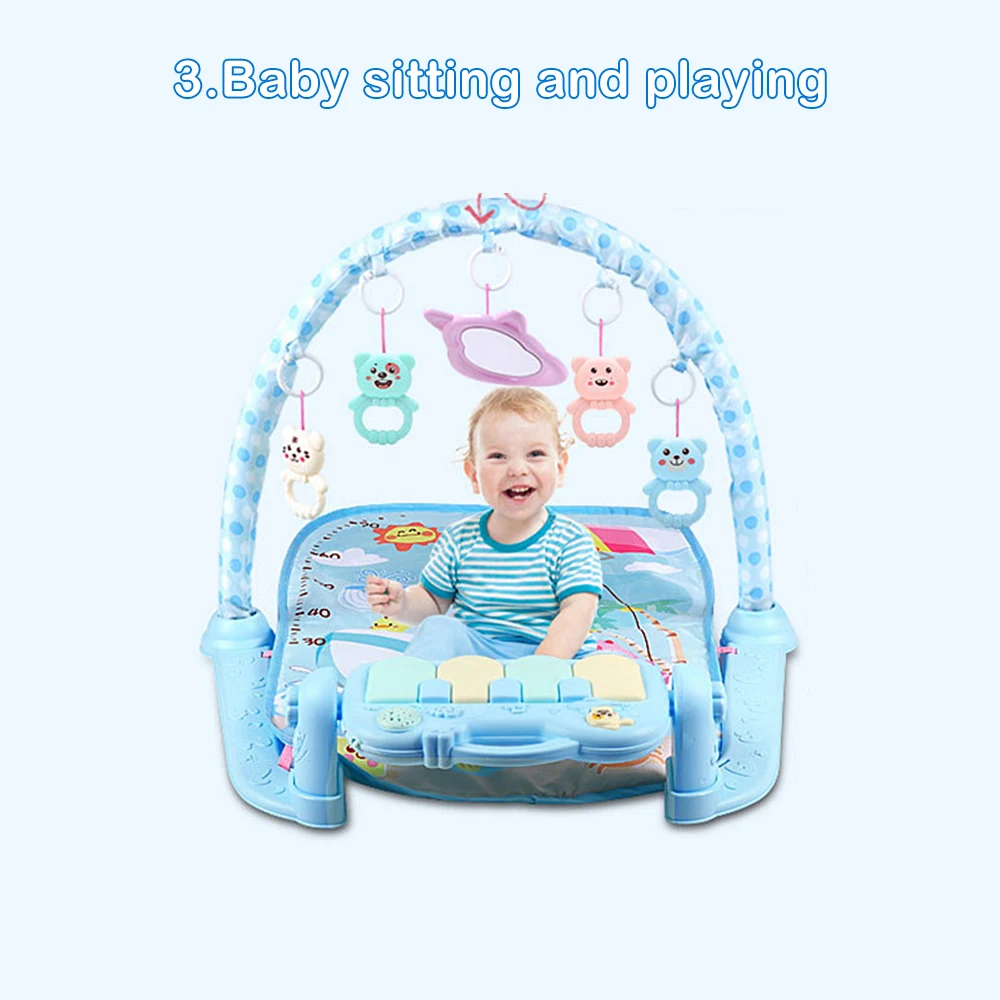 LOOZYKIT, детская стойка для нот, игровой коврик, Детский ковер-головоломка, пианино, клавиатура, для детей, развивает раннее образование, тренажерный зал, ползает, игровой коврик, игрушка