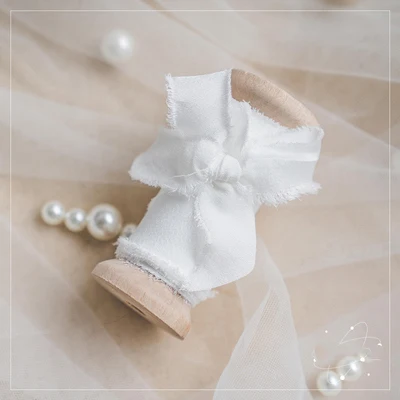 satin ribbon-white Свадебный подарок на день рождения обертывание украшения Ретро ins Романтика шифоновая Лента Синий Розовый Серый Белый реквизит для фотосессии - Цвет: satin ribbon-white