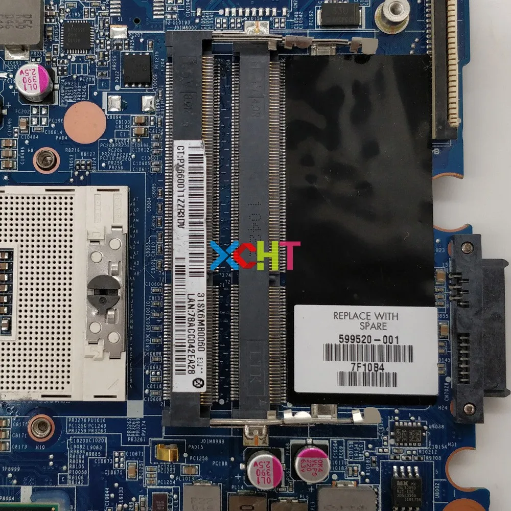 XCHT для hp ProBook 4320 s 4321 s 599520-001 DASX6MB16E0 UMA Материнская плата ноутбука протестированы и отлично работает