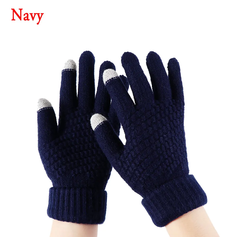 Новые модные женские перчатки, Осень-зима, милые меховые теплые перчатки с сенсорным экраном, перчатки с полным пальцем, женские перчатки для спорта на открытом воздухе