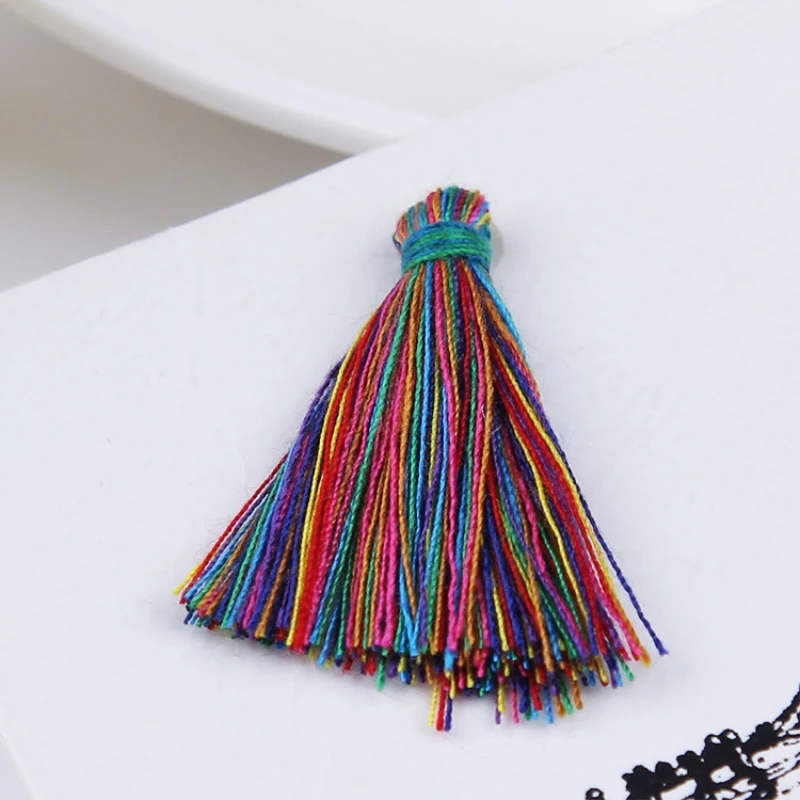 

10pcs Colorful Tassel for DIY Earring Making Stud/Drop Earrings Handwork Jewelry Findings Bow-knot Hair Accessories for Women