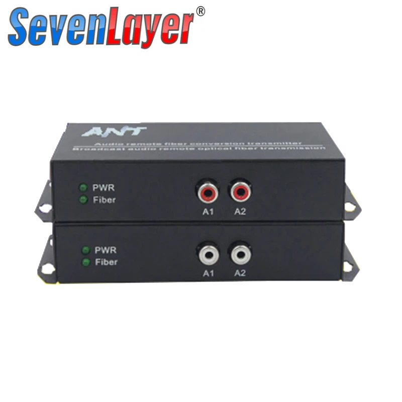 2Ch RCA Audio to Fiber Optic Digital Audio Converter Stereo Audio Over