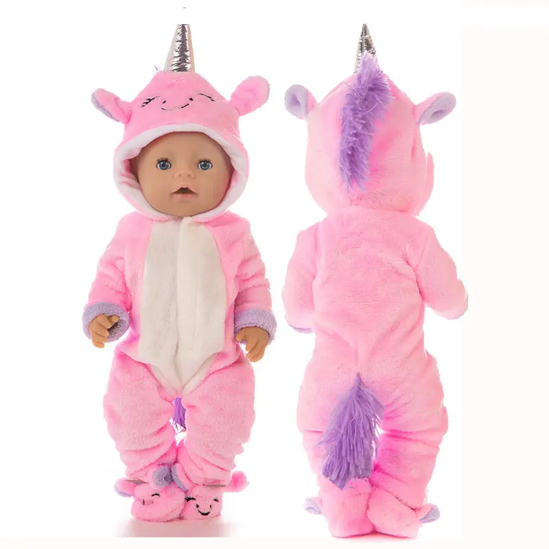 Suit+Shoes Dolls Outfit For 17 inch 43cm Baby Doll Cute Jumpers Rompers Doll Clothes 5
