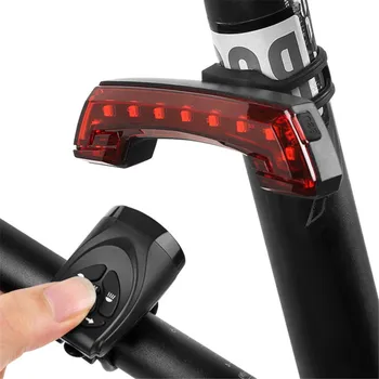 

Smart USB Bicycle Tail Light Wireless Remote Control Turn Signal Light Bicycle Tail Light Car Horn Cycling Light