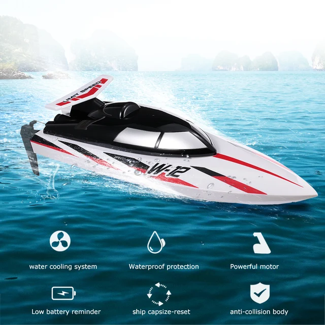 WLtoys WL912-A RC Boat 2.4G 35KM/H High Speed RC Boat Capsize Protection Remote Control Toy Boats RC Racing Boat 5