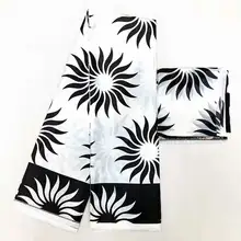 4+ 2 ярдов имитированный шелк, восковые материалы, нигерийский шелк, шифон, ткань, африканская ткань, Анкара, высокое качество, восковые принты, ткань MO02