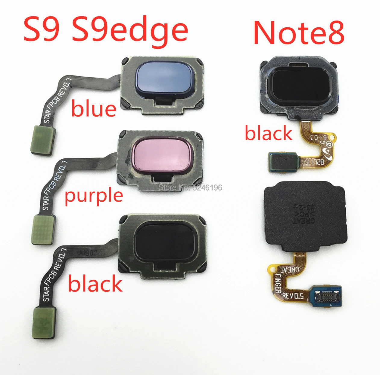 1 шт. Кнопка меню возврата отпечатков пальцев гибкий кабель для Samsung Galaxy S9 S9edge Plus