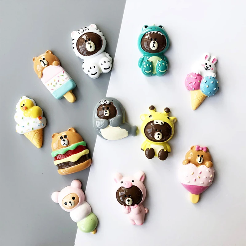 

Hot Sale Animal Fridge Magnet Swan Rabbit Fridge Magnet Souvenir Home Decoration Kids Gift Whiteboard Sticker Fridge Magnets