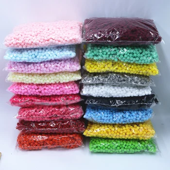 

Hot About 2000PCS/Lot Soft Pompom Ball Home Decoration Crafts DIY Arts Wedding 8mmToys Fur Ball Pompoms Apparel Sewing