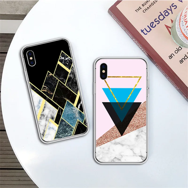 Geometric phone case For iphone Xs MAX XR X 7 8 plus 11 11Pro 11 MAX 4