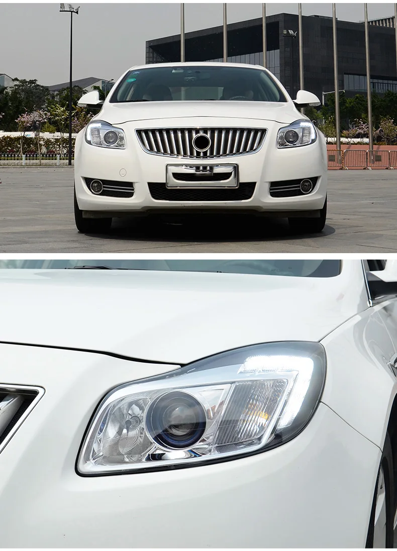 Автомобильный стиль, светодиодный фонарь для Buick, Регал-, для Регал, Головной фонарь, светодиодный DRL Объектив, двойной луч H7, Ксеноновые Биксеноновые линзы