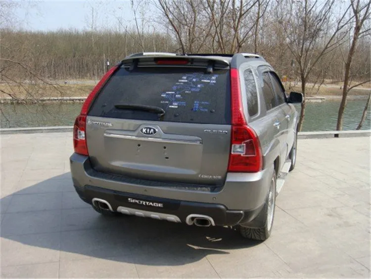 Для KIA Sportage спойлер 2007 2014 высокого качества ABS Материал заднее крыло автомобиля