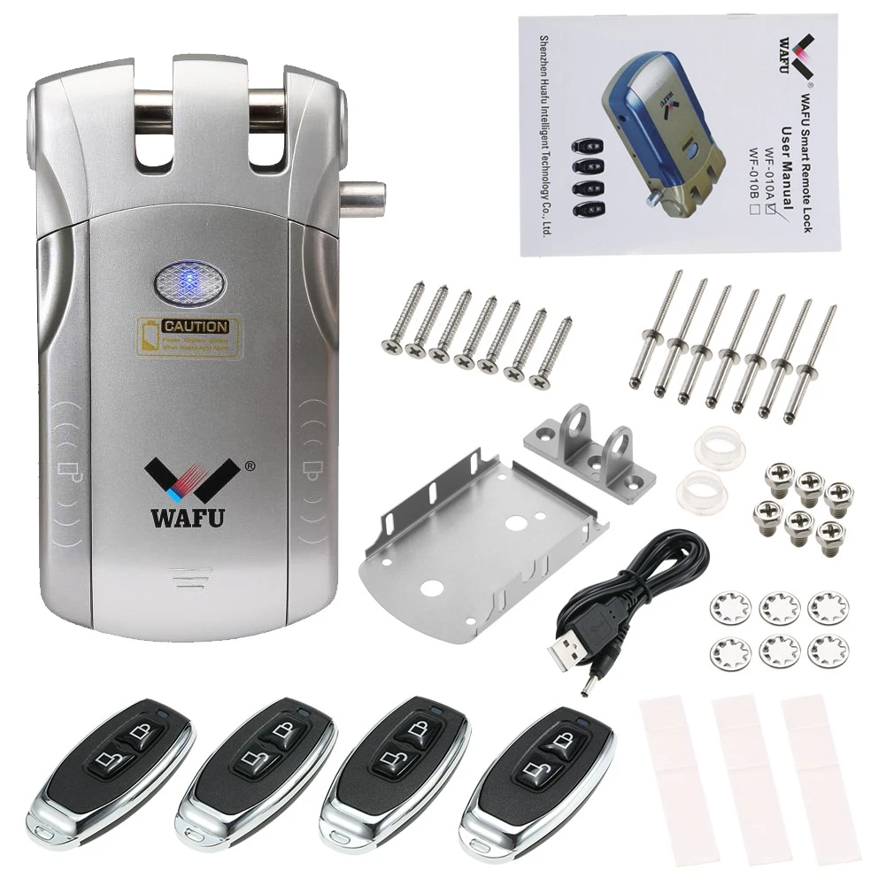 

Touch Invisible Zinc Alloy Home Mini Easy Install Wireless Intelligent Keyless Remote Control Security Electric Lock Door Stable