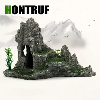 

Hontruf Resin crafts simulation rockery aquarium fish tank landscaping decorative fish and shrimp shelter bonsai decorations