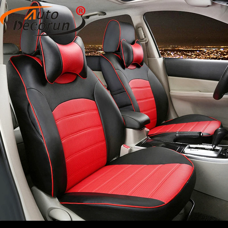 AutoDecorun 14 шт./компл. подушка на сиденье автомобиля из искусственной кожи для fiat Punto