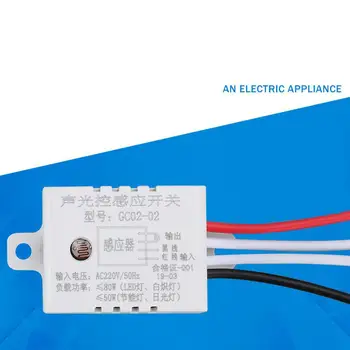 

GloryStar LED Sound Voice Sensor Switch Automatic Voice Control Detector Switch for Home