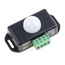 Interrupteur de capteur de mouvement infrarouge PIR 12V-24V DC, interrupteur pour bande lumineuse LED, automatique