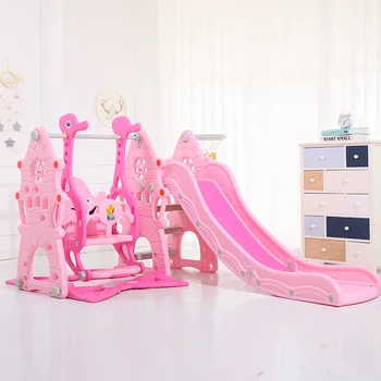 

Indoor Family Kindergarten Baby Small Playground Kids Multifunctional Slide Swing Combination Gifts for Kids