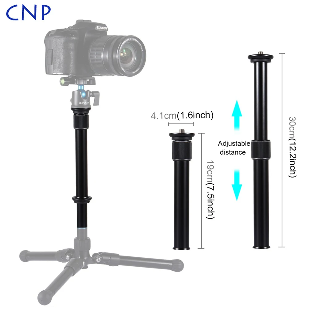 

CNP Adjustable Handheld Professional Extension Pole Stick of Central Axis 3/8 Thread Stabilizer Rod Monopod Tripod for DSLR SLR