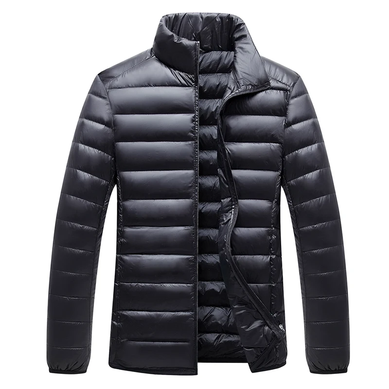 

7XL 150KG spring winter autumn Warm Men Parkas Plus Size Big Sportwear Casual Down Parkas Thicken Light Weight Black Jackets