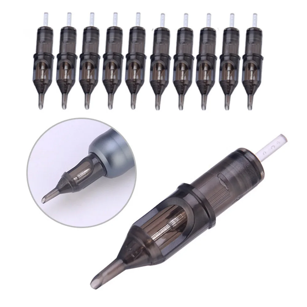 

10Pcs Cartridge Tattoo Needles M1 RL RM RS Professional Disposable Sterilized Safety Eyebrow Lip Needle for Tattoo Machine Pen