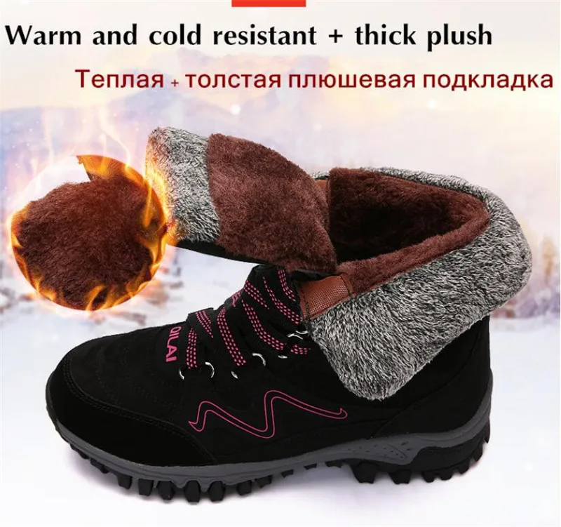 Зимние женские зимние ботинки замшевые кожаные ботинки г. Теплые женские ботильоны на шнуровке женские ботинки на плоской подошве Большие размеры 41, 42