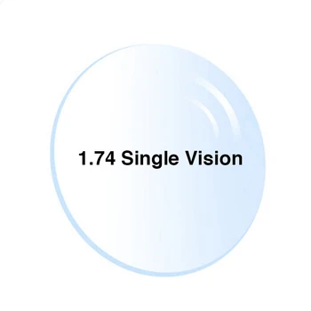 

1.74 Ultrathin Single Vision Prescription Eyeglasses Optical Lenses With Full UV Protection & Anti-Reflection Coating 2 pcs