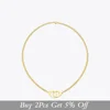 ENFASHION Punk Handcuffs Pendant Necklace Choker For Women Stainless Steel Link Chain Necklace Fashion Femme Jewelry Gifts P3013 ► Photo 2/6